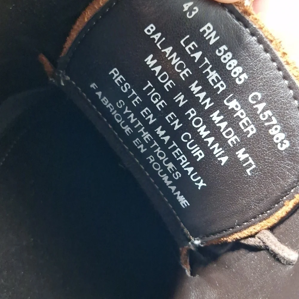 💚 Mens RAIL brown leather Oxford shoe in size  43